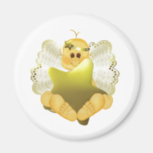 Imán Bebé del ángel con la estrella del oro