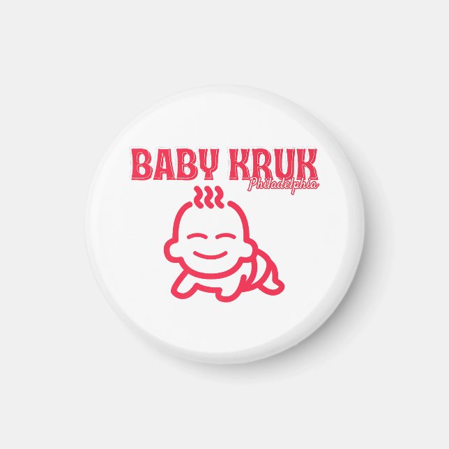 Imán Bebé Divertido Kruk Philadelphia Premium  (Frente)