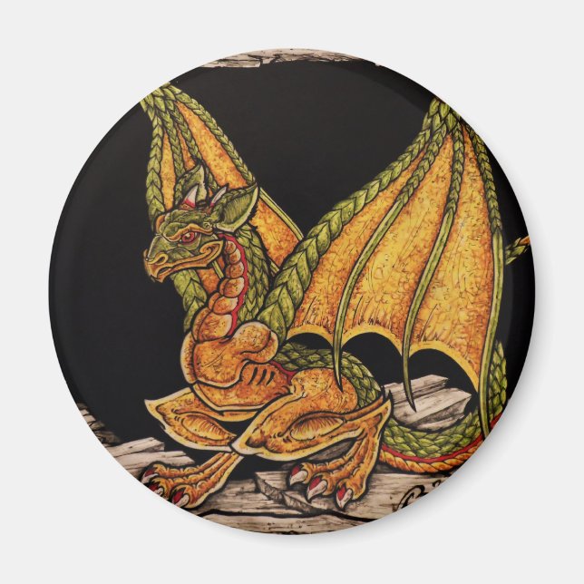 Imán Bebé Dragon (Frente)