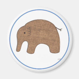 Imán Bebé dulce Elephant Art Magnet-Erin Brie Art Magne