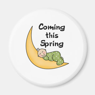 Imán Bebé el la primavera de la luna