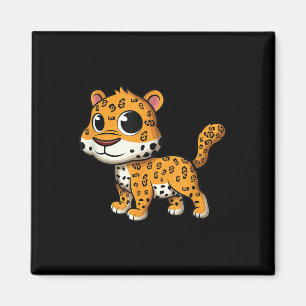Imán Bebé lindo Jaguar - Tee de amante de gato animal d