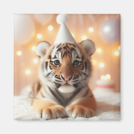 Imán Bebé lindo revela tigre neutro de bebé amarillo