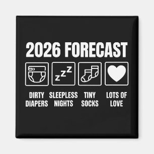 Imán Bebé Llegando Pronto Pronóstico 2026 Fiesta de Beb