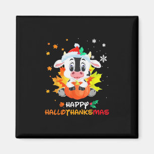 Imán Bebé Navidades de vacas lecheras Felices Hallothan