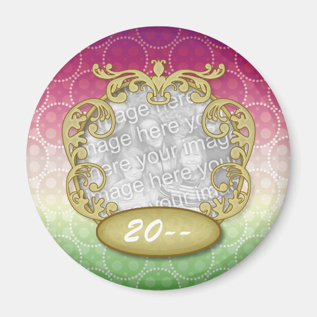 Imán Bebé primero puntos rojos verdes amarillos de Navi (Frente)