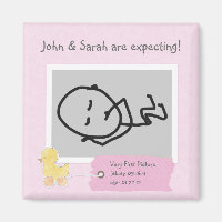 Bebé rosa Ultrasonido Personalizado de fotografía 