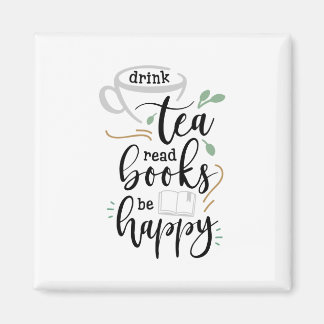 Imán Bebe Tea Read Books Be Happy