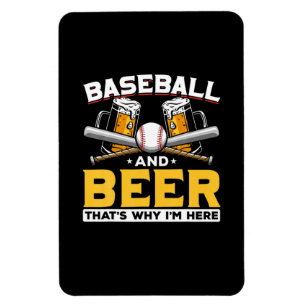 Imán Bebedor de cerveza béisbol humor de cerveza cumple