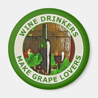 Imán Bebedores de vino hacen amantes de la uva