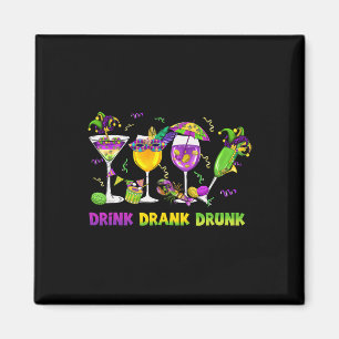 Imán Beber Beber Borracho Gracioso Beber Mardi Gras Gl