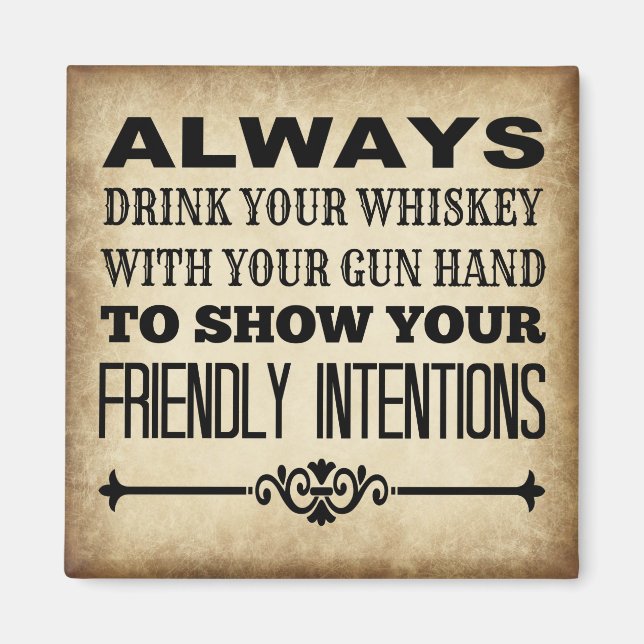 Imán Beber Whiskey (Frente)