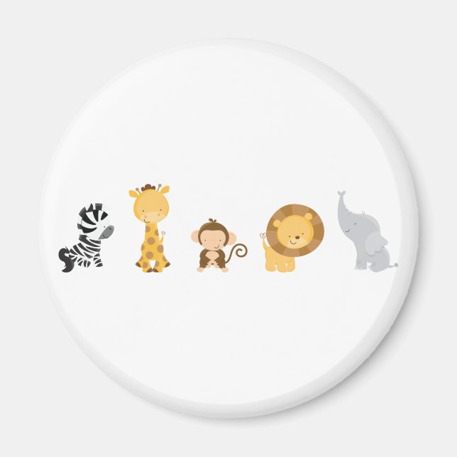 Imán Bebés de la jungla (Frente)