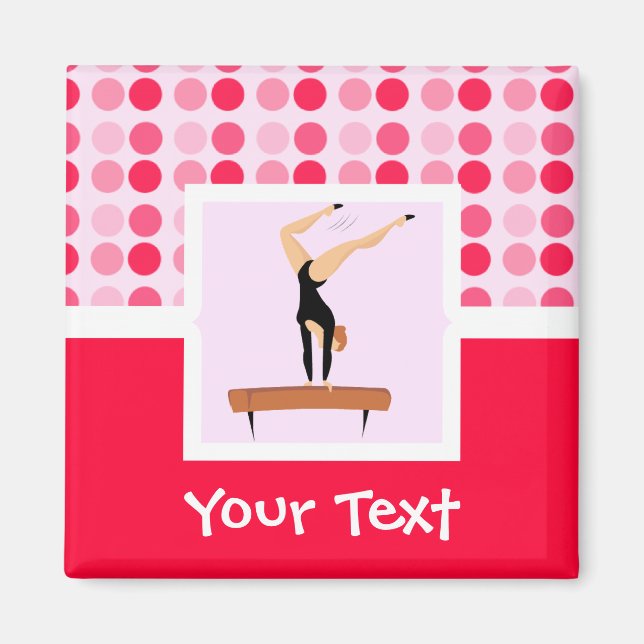 Imán Bebida de balance de gimnasia de corte (Frente)