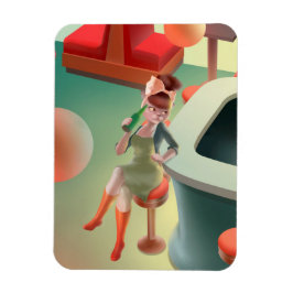 Imán Bebida de gato en el bar