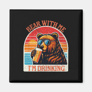 Imán Bebida de oso Cerveza al aire libre Funny Senderis