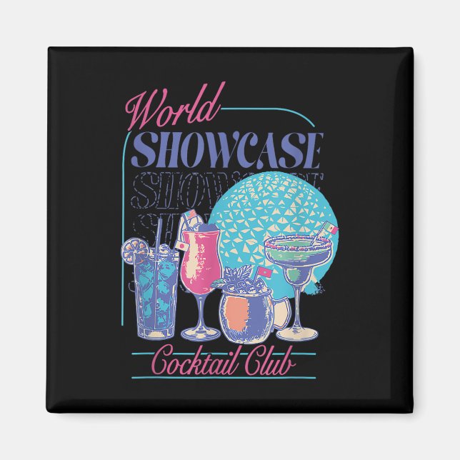 Imán Bebida Epcot World Showcase Tail Club Beber T (Frente)