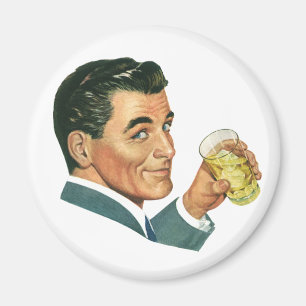 Imán Bebidas de Cocktails de época, bebidas de hombre