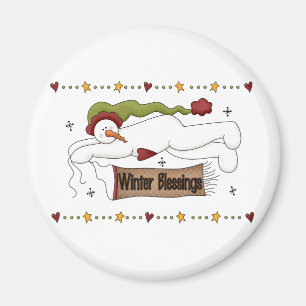 Imán Bebidas de invierno camisetas y regalos