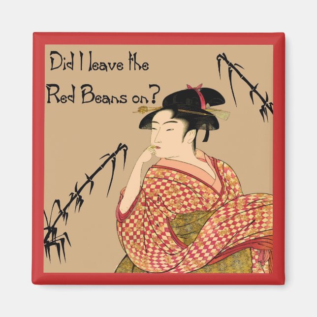 Imán Bebidas rojas japonesas (Frente)