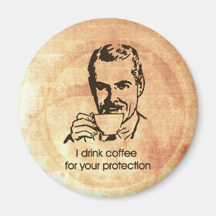 Imán Bebo café para su protección