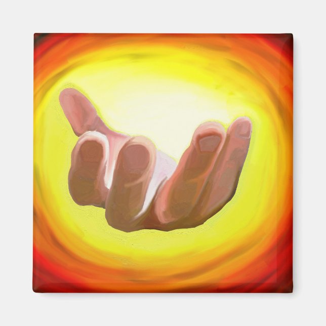 Imán Beckoning Hand (Frente)