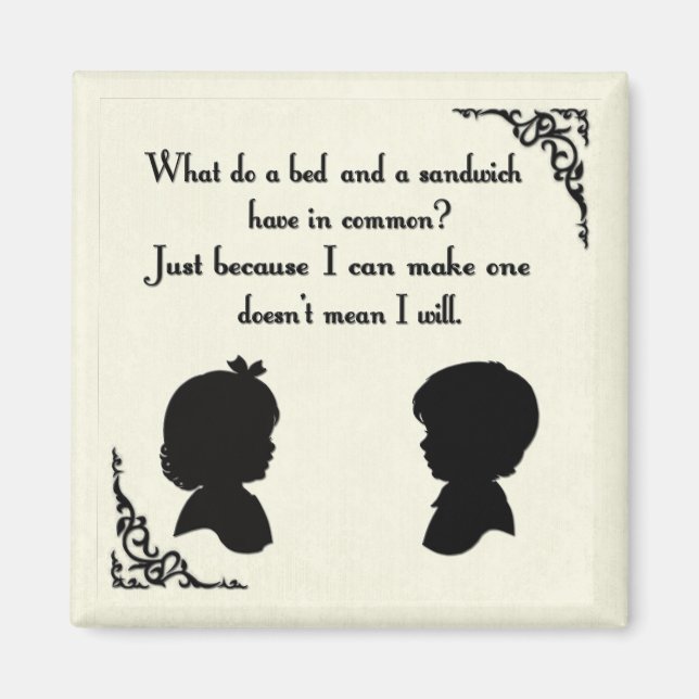 Imán Bed & Sandwich Debacle Magnet (Frente)