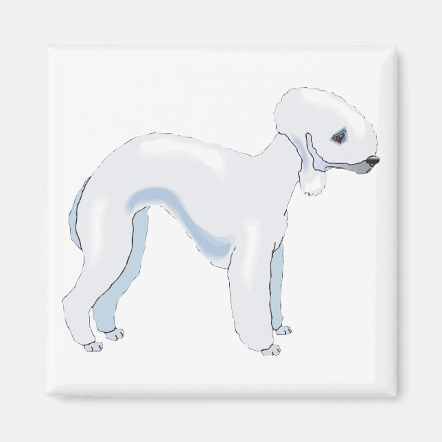 Imán Bedlington Terrier (Frente)