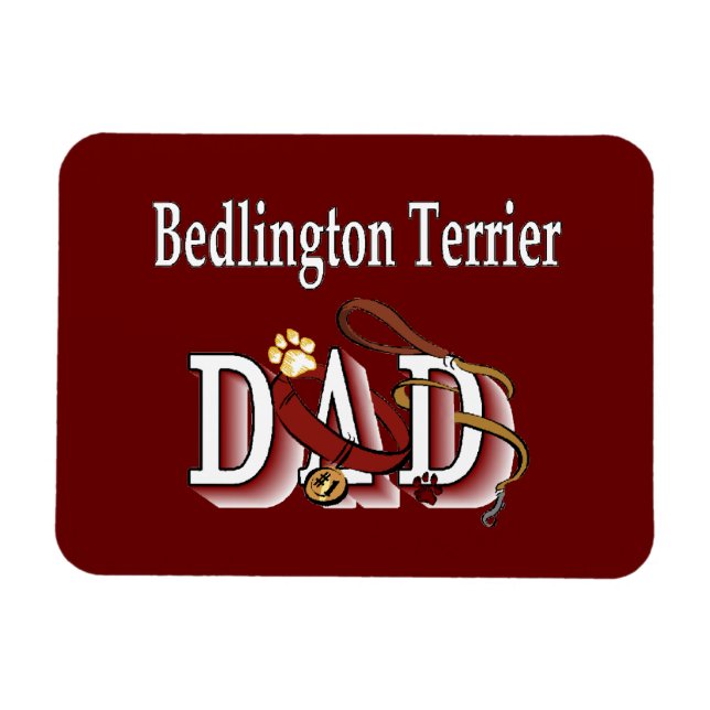 Imán Bedlington Terrier Dad (Horizontal)
