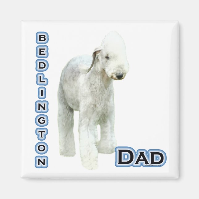 Imán Bedlington Terrier Dad 4 - Magnet (Frente)