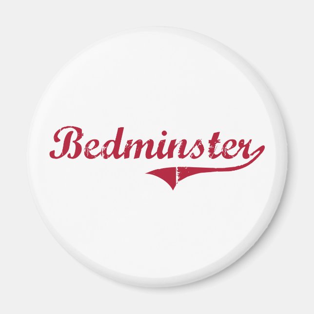 Imán Bedminster New Jersey Classic Design (Frente)