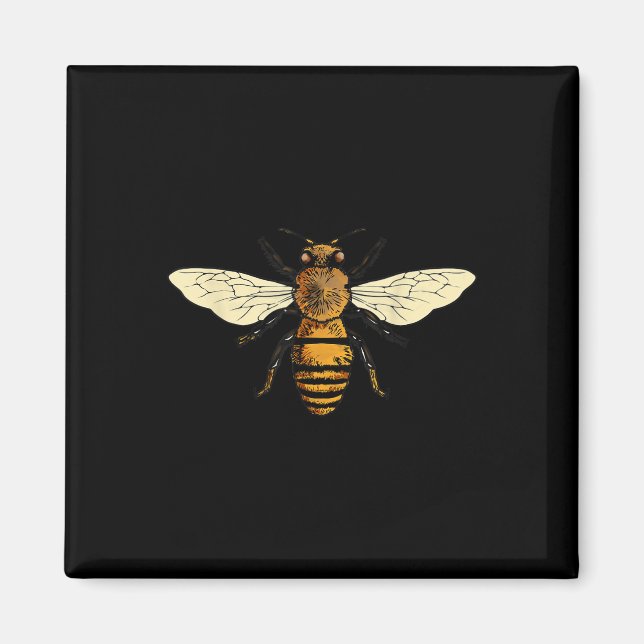 Imán Bee Beekeeper I Bebe Abeja Abeja de Protección Amb (Frente)