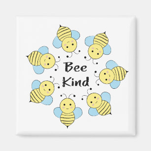 Imán Bee Kind Bees
