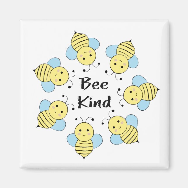 Imán Bee Kind Bees (Frente)