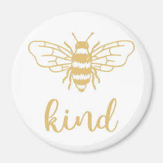 Imán Bee Kind Gold