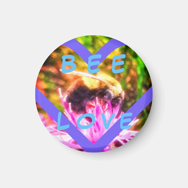 IMÁN BEE LOVE PEQUEÑO MAGNET (Frente)