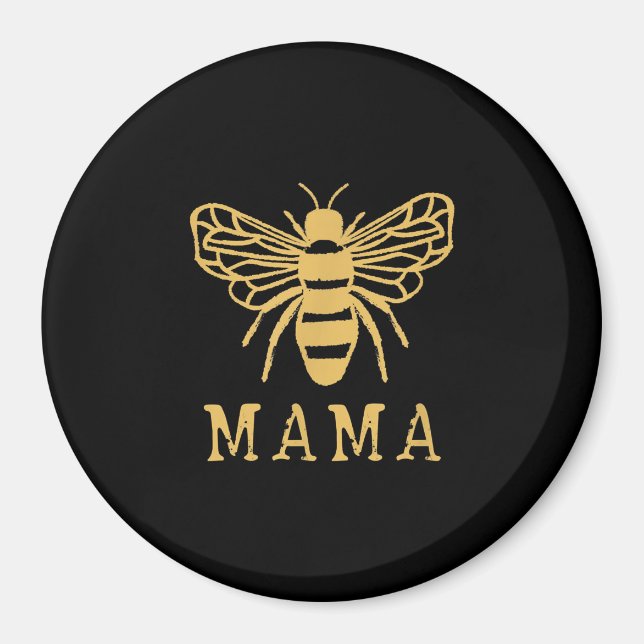 Imán Bee Mama | Regalo de mamá | Regalo Cute Bee Lover (Frente)