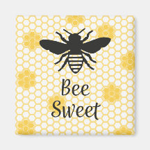 Bee Sweet Square Magnet 2 in