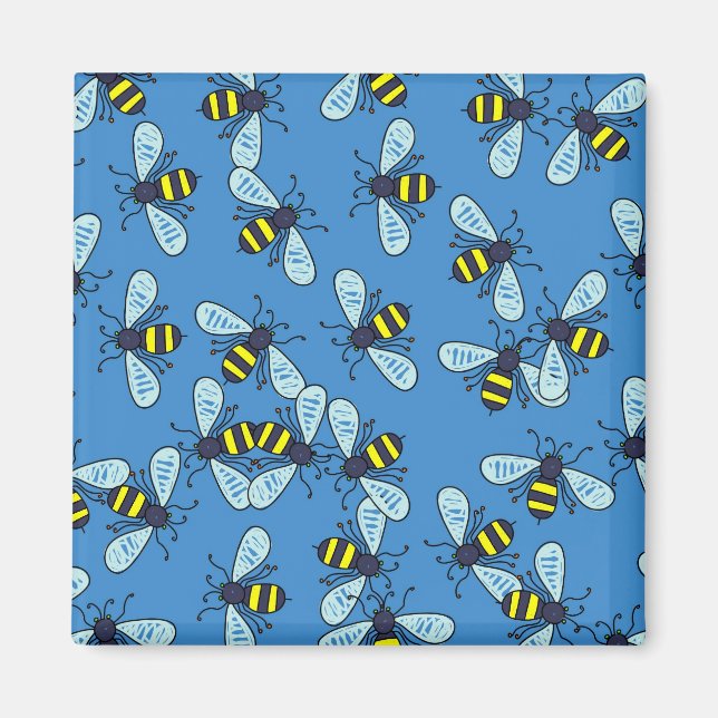 Imán Bee Wallpaper (Frente)