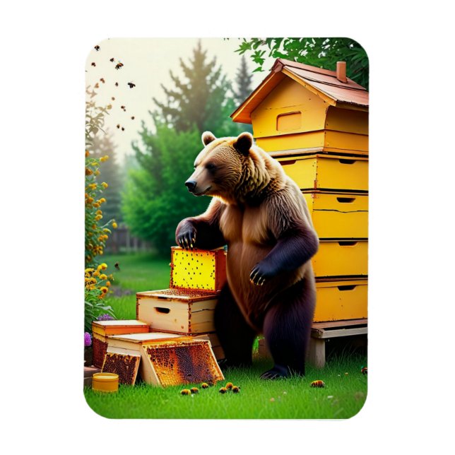 Imán Beehive Bear Magnet (Vertical)