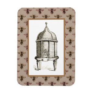 Imán Beehive victoriana en el patrón de abejas