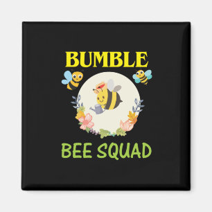 Imán Beekeeper Art Bumble Bee Squad