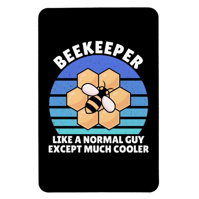 Imán Beekeeper Gift | Beekeeper Retro Vintage (Vertical)