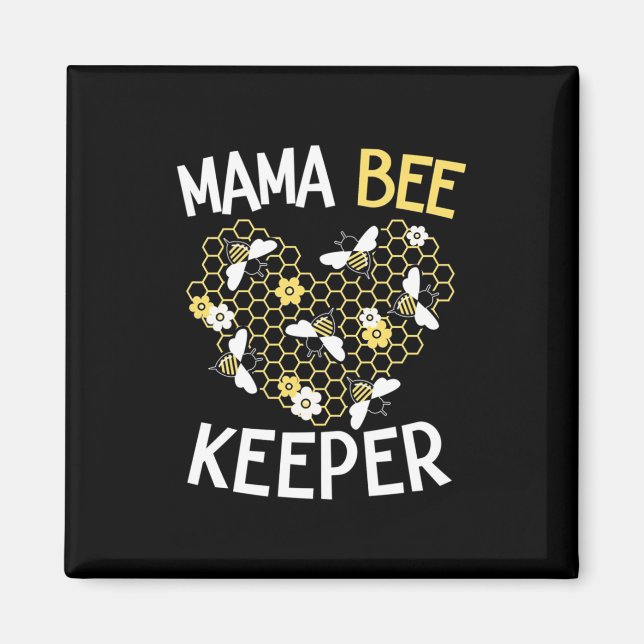 Imán Beekeeper Gift | Mama Bee Keeper (Frente)