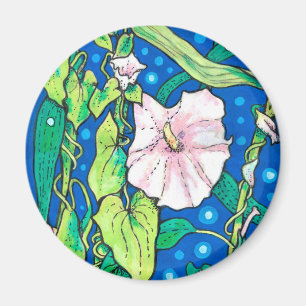 Imán Beendweed Reed Summer Wildflowers Pintura Floral 