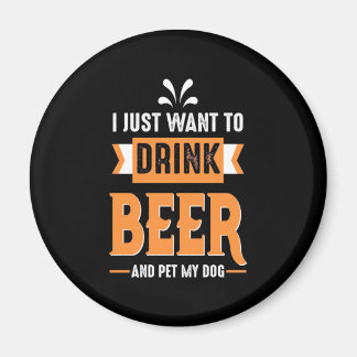 Imán Beer Beer Beer and Dog