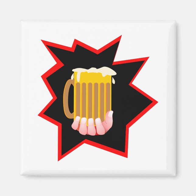 Imán Beer Mug Burst (Frente)
