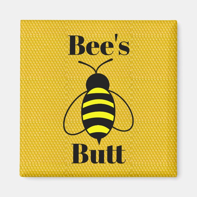 Imán Bee's Butt Magnet (Frente)