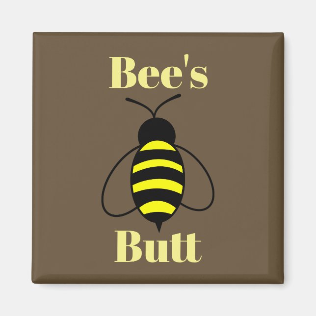 Imán Bee's Butt Magnet (Frente)