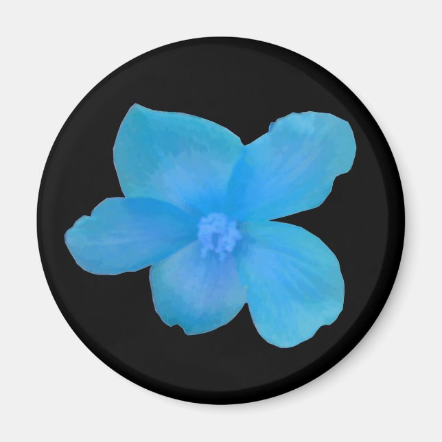 Imán Begonia Azul (Frente)